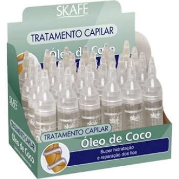 AMPOLA CAP SKAFE 10ML OLEO DE COCO CX 24.0