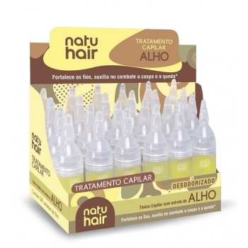 AMPOLA CAP NATU HAIR 10ML ALHO CX 24.0