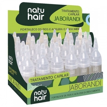 AMPOLA CAP NATU HAIR 10ML JABORANDI CX 24.0