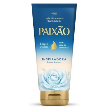 HIDR CORPORAL PAIXAO 200ML ULTRACREM.INSP ROSAS BRANCAS