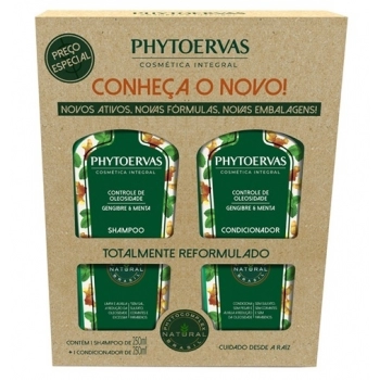 KIT PHYTOERVAS SH+COND 250ML CONTROLE OLEOSIDADE