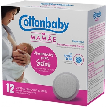 ABS COTTONBABY P/SEIOS MAMAE C/12