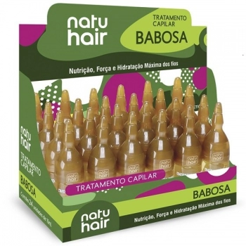 AMPOLA CAP NATU HAIR 10ML BABOSA CX 24.0