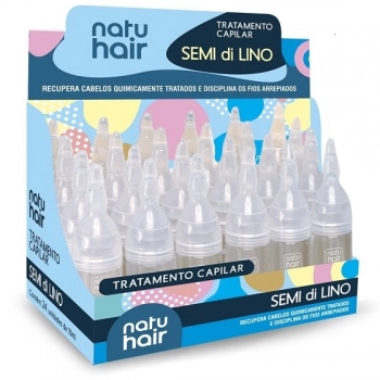 AMPOLA CAP NATU HAIR 10ML SEMI DI LINO CX 24.0