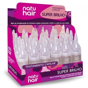 AMPOLA CAP NATU HAIR 10ML SUPER BRILHO CX 24.0