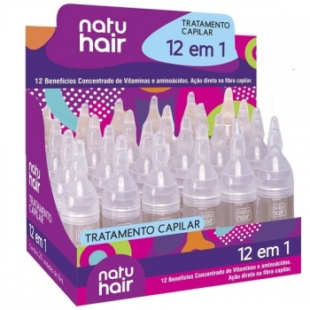 AMPOLA CAP NATU HAIR 10ML 12 EM 1 CX 24.0
