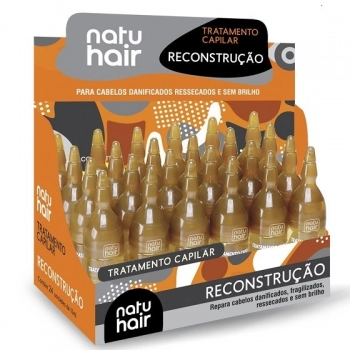 AMPOLA CAP NATU HAIR 10ML RECONSTRUCAO CX 24.0
