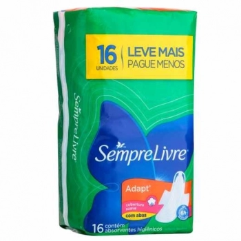 ABS SEMPRE LIVRE ADAPT C/16 SUAVE C/ABAS LV+PG-