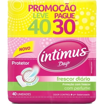 ABS INTIMUS PROT DIARIO C/40 S/ABAS FRES DIARIO LV+PG-