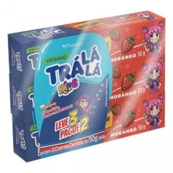 KIT TRA LA LA CR DENT KIDS MORANGO 50GR LV3 PG2