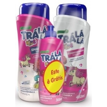 KIT TRA LA LA SH+COND 480ML HIDRAKIDS GTS CR PENT 300ML