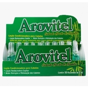 AMPOLA CAP AROVITEL 2ML BROTO DE BAMBU CX 50.0