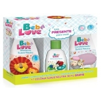 KIT NUTRIEX BEBE LOVE SH 240ML+COND 220ML GTS COLONIA 30ML