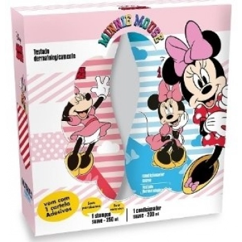 KIT NUTRIEX MINNIE SH 250ML+COND 230ML SUAVE GTS ADESIVOS