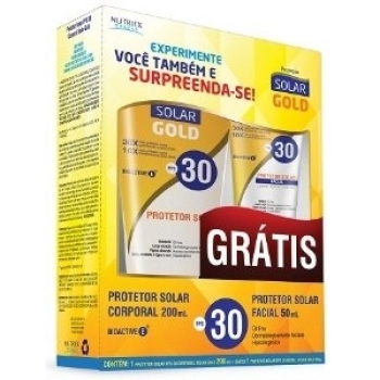 KIT NUTRIEX PROT SOLAR GOLD FPS30 200ML GTS PROT FAC FPS30 50ML