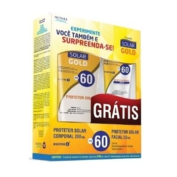 KIT NUTRIEX PROT SOLAR GOLD FPS60 200ML GTS PROT FAC FPS60 50ML