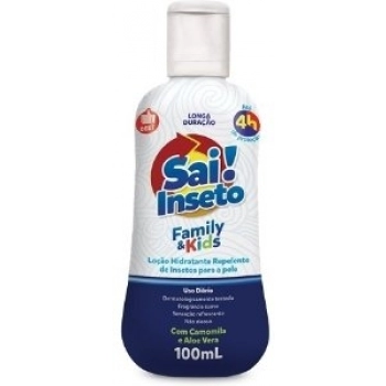 REPELENTE SAI INSETO NUTRIEX LOÇAO 100ML FAMILY E KIDS 4 HORAS