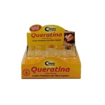 AMPOLA CAP CABELO & BRILHO 5ML QUERATINA CX 24.0