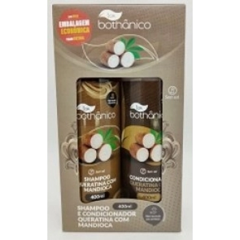 KIT TOK BOTHANICO SH+COND 400ML QUERATINA/MANDIOCA