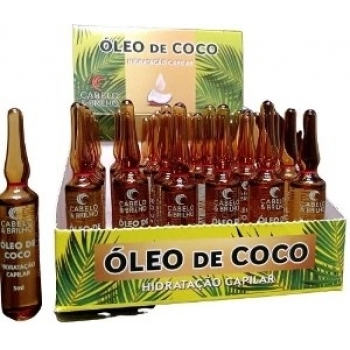 AMPOLA CAP CABELO E BRILHO 5ML OLEO DE COCO CX 36.0