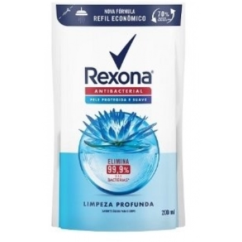 SAB LIQ REXONA REFIL 200ML ANTIBAC.LIMPEZA PROFUNDA