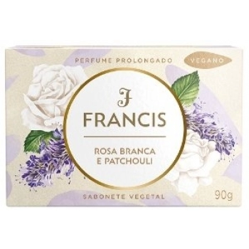 SAB FRANCIS 90G ROSA BRANCA E PATCHOULI ( BRANCO )
