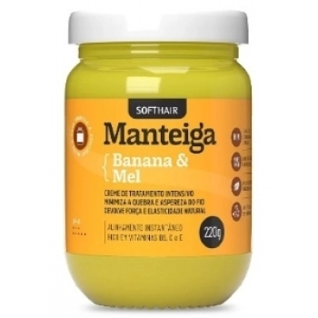 CR TRAT SOFT HAIR 220G MANTEIGA DE BANANA E MEL