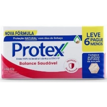 PACK SAB BARRA PROTEX LV6 PG MENOS 85G BALANCE SAUDAVEL