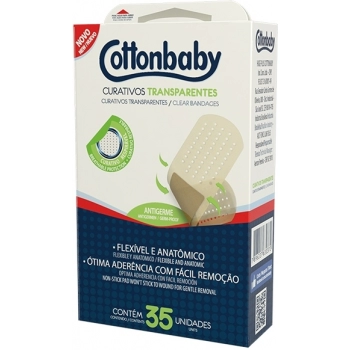 CURATIVOS COTTONBABY C/35 TRANSPARENTE