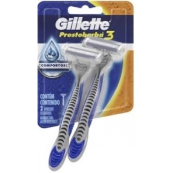 APARELHO GILLETTE PRESTO 3 MASC C/2