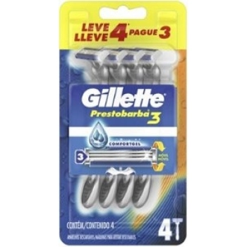 APARELHO GILLETTE PRESTO 3 MASC L4P3