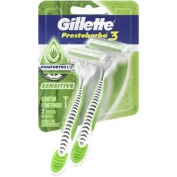 APARELHO GILLETTE PRESTO 3 SENSECARE C/2