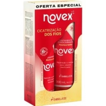 KIT NOVEX SH+COND 300ML CICATRIZACAO DOS FIOS