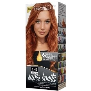 TINT PROBELLE SUPER BONITA ESP 8.43 LOURO CLARO COBRE DOURADO