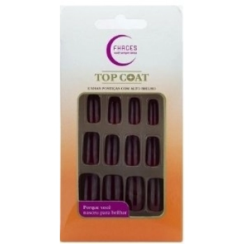 UNHAS FHACES TOP COAT C/24 VINHO