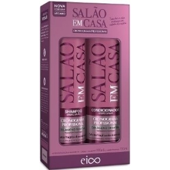 KIT EICO SH 800ML+COND 750ML SALAO EM CASA CRONOGRAMA PROF
