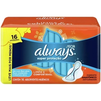 ABS ALWAYS SUPER PROT C/16 C/ABAS SECA LV+PG-