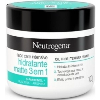 CR FACIAL NEUTROGENA 100G FACE CARE INTENSIVE HIDR MATTE 3X1