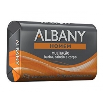 SAB ALBANY 85GR MASC LARANJA MULTIACAO BARBA/CAB/CORPO