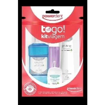 KIT DENTAL VIAGEM POWERDENT TO GO ENX/ESC/GEL/FIO