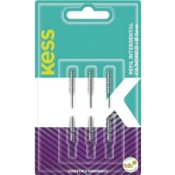 REFIL INTERDENTAL KESS CILINDRICO 3MM C/06-1994