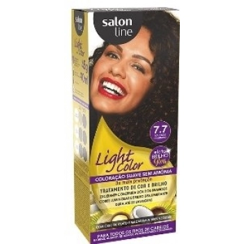 TINT LIGHT COLOR S LINE PROF 45GR 7.7 MARROM DOURADO