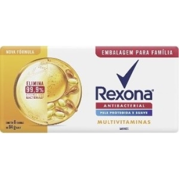 SAB REXONA ANTIBACTERIAL C/6 UNID.84G MULTIVITAMINAS