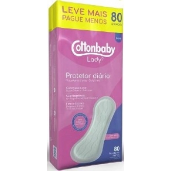 PROT DIARIO COTTONBABY LADY LV MAIS PG MENOS C/80 S/ABAS