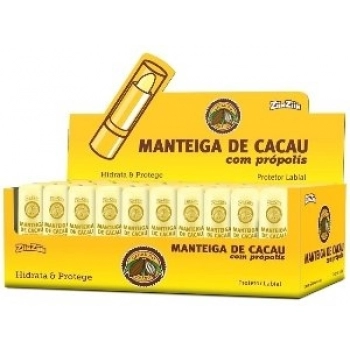PROTETOR LABIAL MANTEIGA DE CACAU ZIIN ZIIN 3,5G PROPOLIS CX 50.0