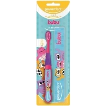 KIT ESCOLAR POWERDENT KIDS BUBU + 3 ANOS C/ ESTOJO-2323