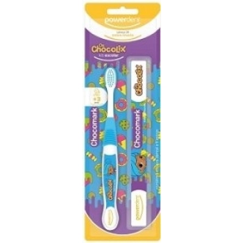 KIT ESCOLAR POWERDENT CHOCOLIX ESC + 3 ANOS C/ ESTOJO-2360