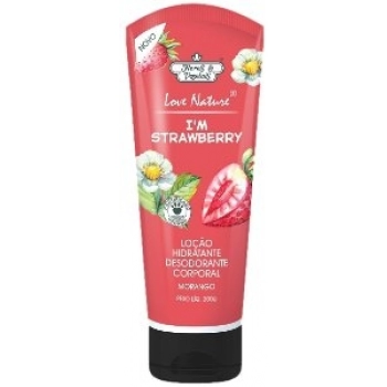 LOCAO HIDR DES CORPO FLORES E VEGETAIS 200G MORANGO