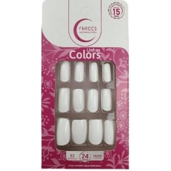 UNHAS FHACES COLORS C/24 BRANCA DE NEVE