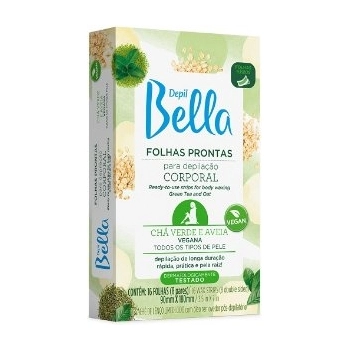 FOLHAS P/DEPILACAO CORP DEPIL BELLA 16FLS CHA VERDE